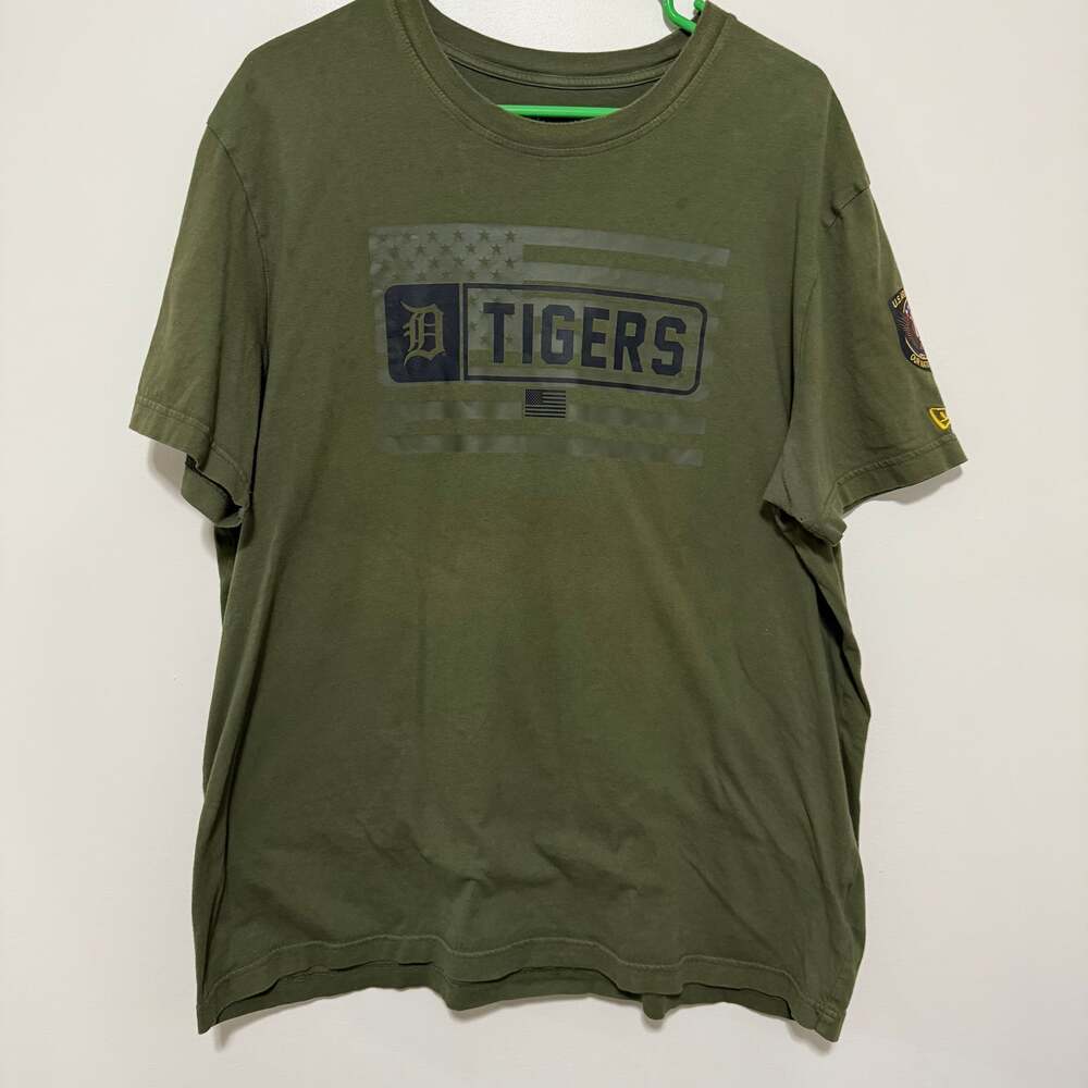 New Era Detroit Tigers Baseball Camo Armed Forces Day Short Sleeve‎ T Shirt
